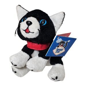 Jonny Cat - Clorox Pet Products Cat. Black and White Stuffed Animal Plush 4"
